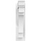 Ekena Millwork Merced Architectural Grade PVC Outlooker with Traditional Ends, 5"W X 20"D X 20"H OUTP05X20X20MRC01 - alternate 2